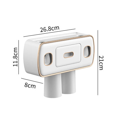 Suport Periuțe Montat pe Perete fără Găurire