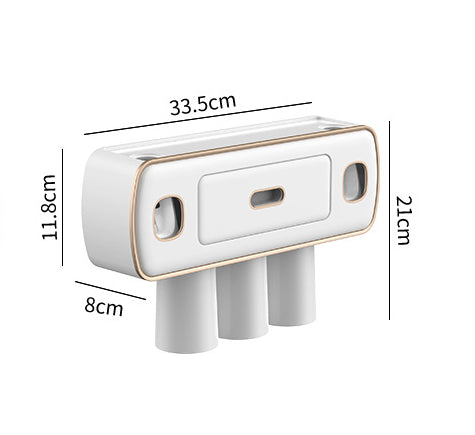 Suport Periuțe Montat pe Perete fără Găurire